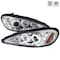 Spec-D Tuning 99-05 Pontiac Grand Am Halo LED Projector Chrome 2LHP-GAM99-TM - alternate 1